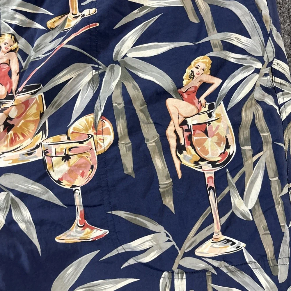 Tommy Bahama Board Shorts Hawaii Hula Girl Cocktails XXL